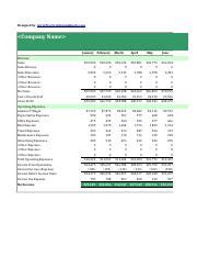 Monthly Income Statement: Revenue, Sales, Expenses, and Net | Course Hero