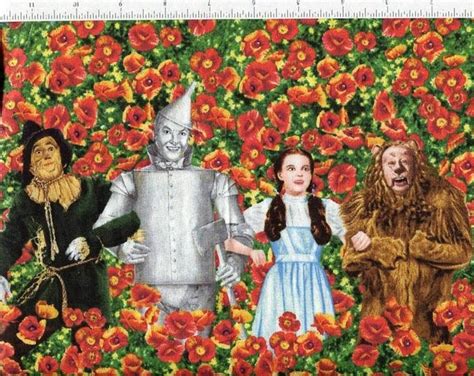 Wizard Of Oz Fabric By Quilting Treasures Bty Dorothy Tin Etsy