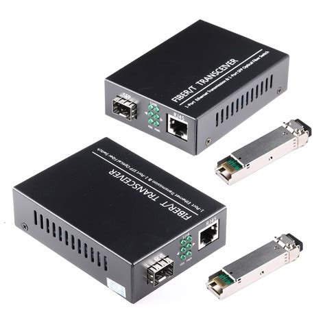 1000mbps Ab Gigabit Sfp Optical Fiber Media Converter 101001000m Media