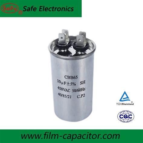 CBB65 10UF AC Motor Run And Start Capacitor For Air Conditioner China