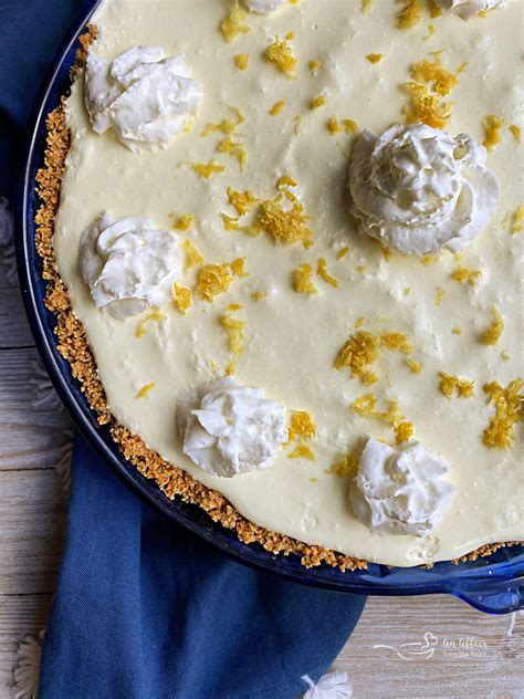 Simple Lemon Icebox Pie Easy No Bake 4 Ingredient Dessert