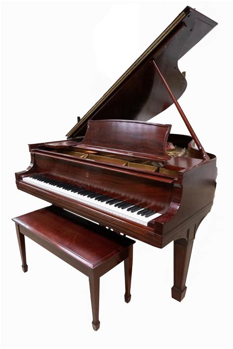 Lot STEINWAY SONS MAHOGANY GRAND PIANO