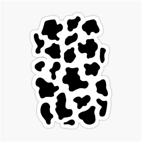 Cow Print Sticker For Sale By Normahelia Redbubble