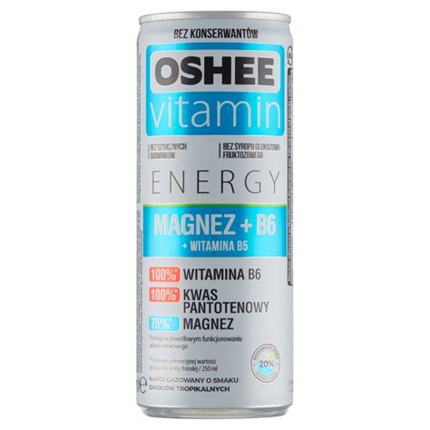 Oshee Vitamin Energy gazowany owoce 250 ml 13344754092 - Allegro.pl