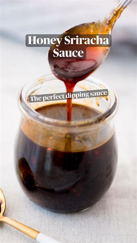 Easy 5 Ingredient Honey Sriracha Sauce Honey Sriracha Sauce Homemade Sauce Recipes Chicken