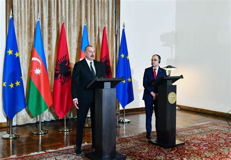 Azerbaijani Albanian Presidents Made Press Statements [update]