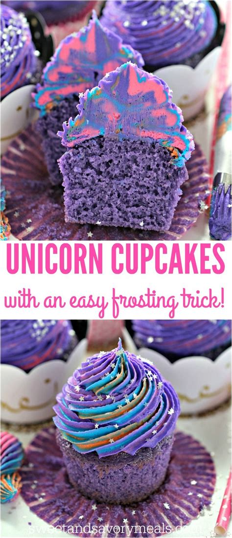 Purple Cupcakes Oreo Cupcakes Birthday Desserts Birthday Cupcakes Unicorn Cake Unicorn