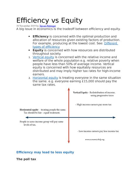 Efficiency Vs Equity Equity Equity Equity Efficiency Vs Equity 30