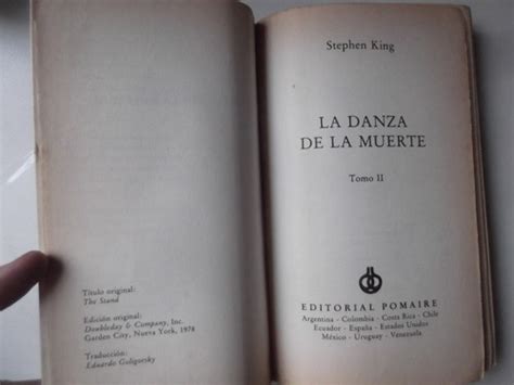 La Danza De La Muerte Tomo 2 Stephen King Pomaire Autor It MercadoLibre