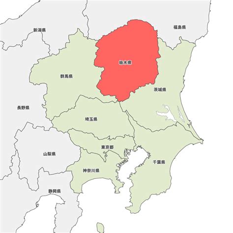 栃木県の地図 Map It マップ・イット