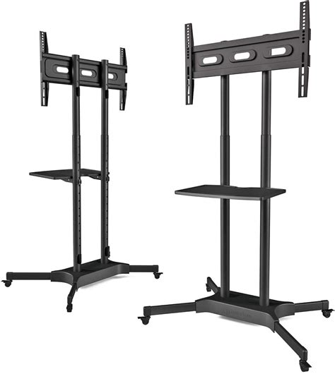 ONKRON TS1351 BLK Mobile TV Stand For 40 To 65 Inch LCD LED TV Screens