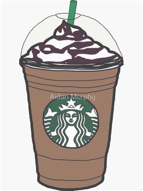 Starbucks Frappuccino Sticker By Aidan Murphy In Starbucks