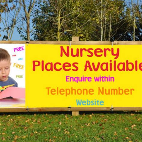 Nursery Places Available Banners Next Day Uk Hfe Signs And Banners