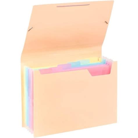 Classeur Trieur Document A Avec Compartiments Rainbow Pastel