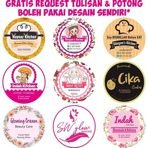 Jual Cetak Stiker Label Vinyl Transparan A3 CUT Cetak Label