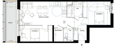 Plan Appartement T3 De 67 00 M² Neuf à Vénissieux Résidence « L