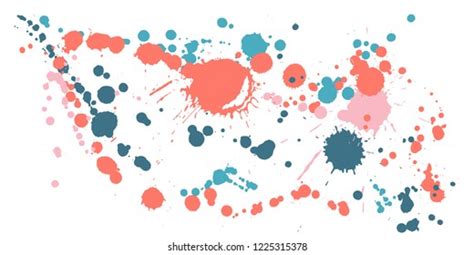 Watercolor Stains Grunge Background Vector Sprawling Stock Vector