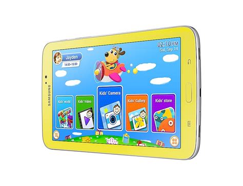 Samsung Galaxy Tab 3 Kids (7.0, Wi-Fi) (Yellow) | Samsung UK
