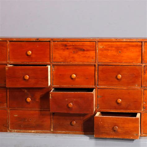 Antique And Early Primitive Soft Wood Twenty Four Drawer Apothecary Cabinet At 1stdibs