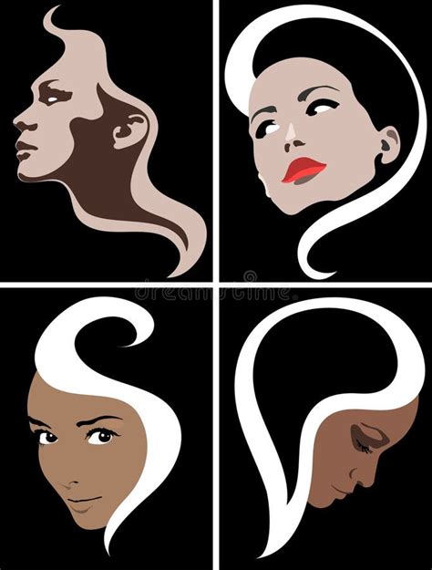 Girl Face Fashion Symbol Stock Vector Illustration Of Graphic 16786173