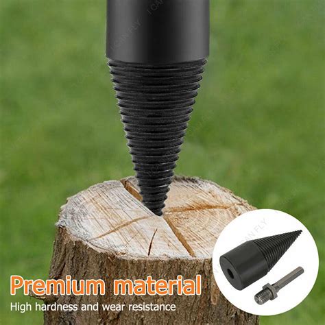 High Speed Twist Firewood Drill Bit Wood Splitter Screw Splitting Cone