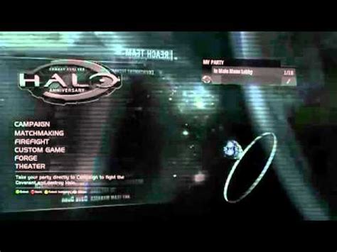 Halo Combat Evolved Anniversary Menu Con Cancion Incluida Youtube