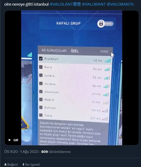 VALORANT TR sunucusu neden görünmüyor VALORANT İstanbul sunucusu nerede