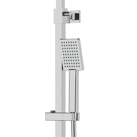 Shower Column With Mixer Corsan Ango CMN02MCH Chrome Square No