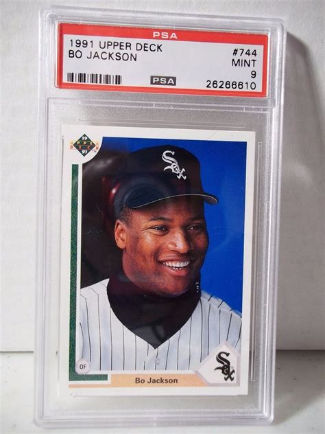 Upper Deck Bo Jackson Psa Mint Baseball Card Mlb