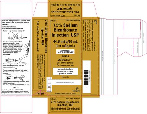 Sodium Bicarbonate Injection Usp Rx Only