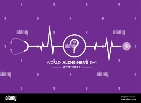 Vector Illustration Of World Alzheimers Day Observed On September