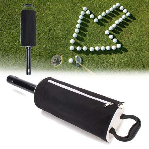 50 Golf Balls Pick Up Shag Bag，portable Golf Ball Picker Zipper Bag