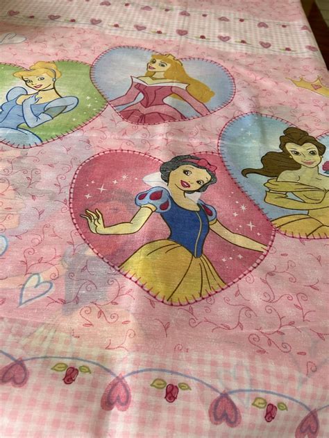 Disney Princess Panel Fabric Sold By The Panel Etsy