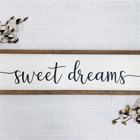 Sweet Dreams Sign Bedroom Wall Decor Master Bedroom Decor Etsy