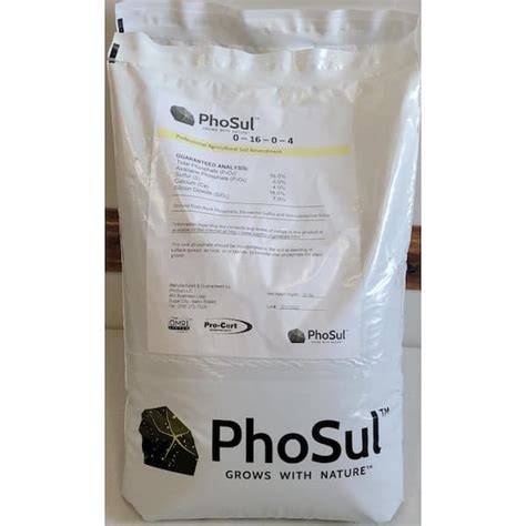 Phosul 25 Lbs Organic All Purpose Fertilizer Omri Listed Dry Fertilizer 0 16 0 4 N A The