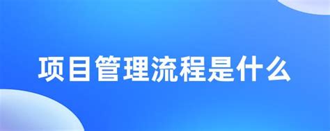 项目管理流程是什么 • Worktile社区