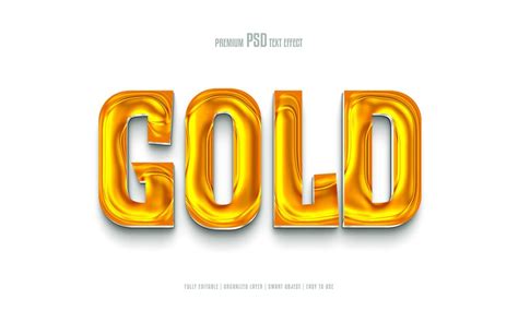 Premium Psd Gold Fully Editable Premium Psd Text Effect