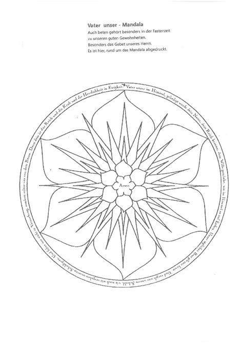 Vater Unser Mandala Memmingen Katholisch