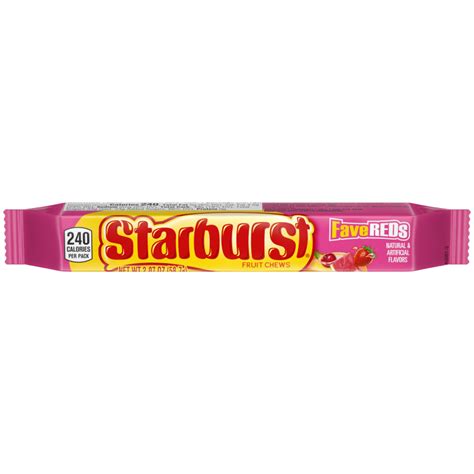 STARBURST Fave Reds Fruit Chews Candy, Single, 2.07 oz | Starburst