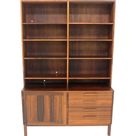 Biblioth Que Scandinave Vintage En Palissandre Domi Mont Par Nils