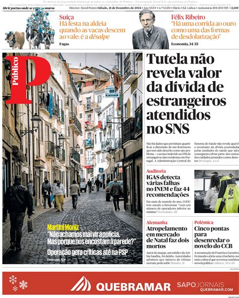 Público 21 dez 2024 Jornais e Revistas SAPO pt Última hora e