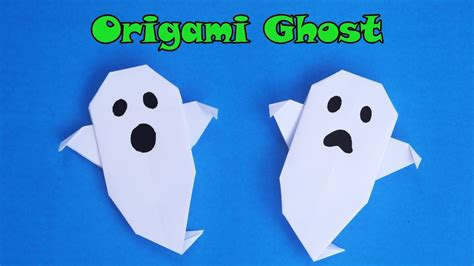 Easy Origami Ghost Halloween Craft | Origami ghost, Origami easy ...