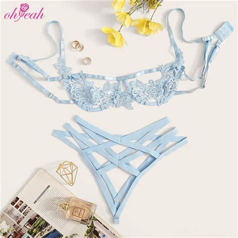 Instagood Mature Women Sexy Embroidery Floral Transparent Stylish Bra