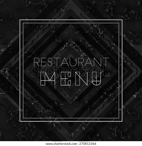 Vector Modern Restaurant Menu Cover Template Stock Vector Royalty Free