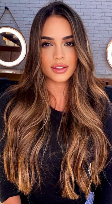 35 Ways To Upgrade Brunette Hair Caramel Highlighted Brunette Hair