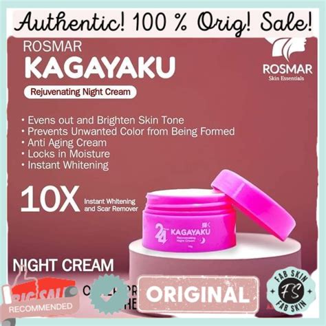 Rosmar Kagayaku Rejuvenating Kit 24 Hours 5 In 1 Pimple And Scar