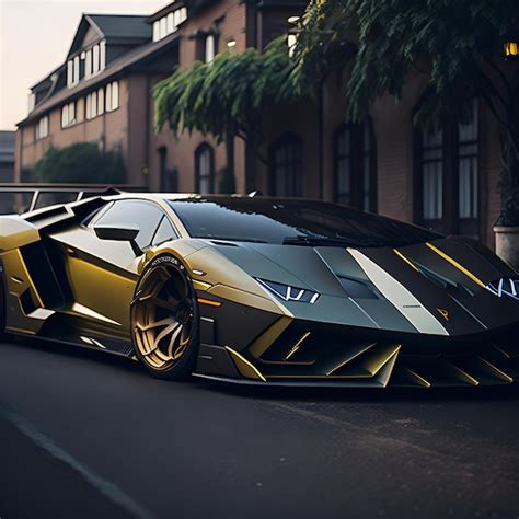 Premium Ai Image A Wide Body Lamborghini