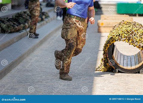 Military Training: Fitness Workout and Activities Stock Image - Image ...