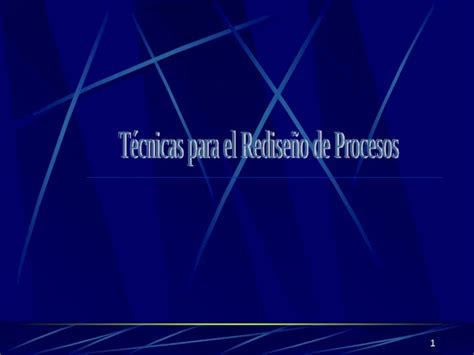 PPT Técnicas para el Rediseño de Procesos PDFSLIDE NET