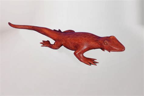 Wooden Lizard Authentic Saint Lucian